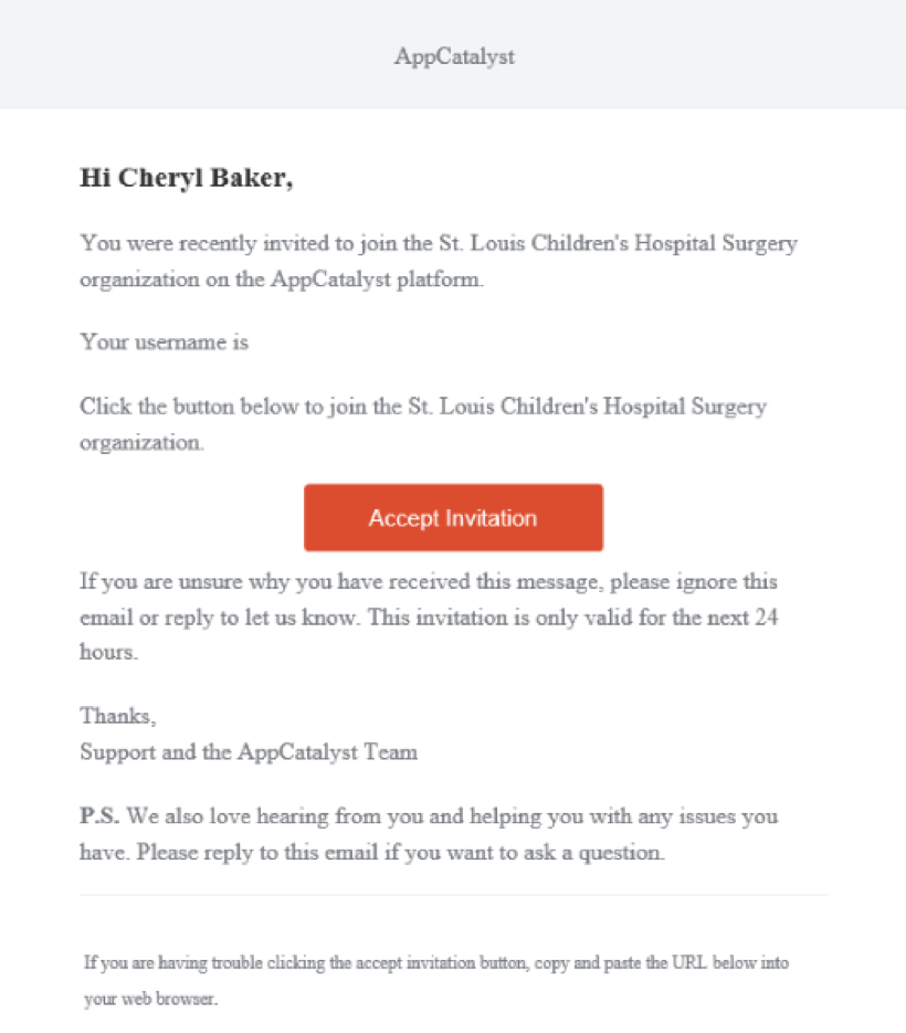 Accept Invite