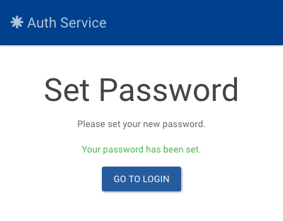 Request Password Reset