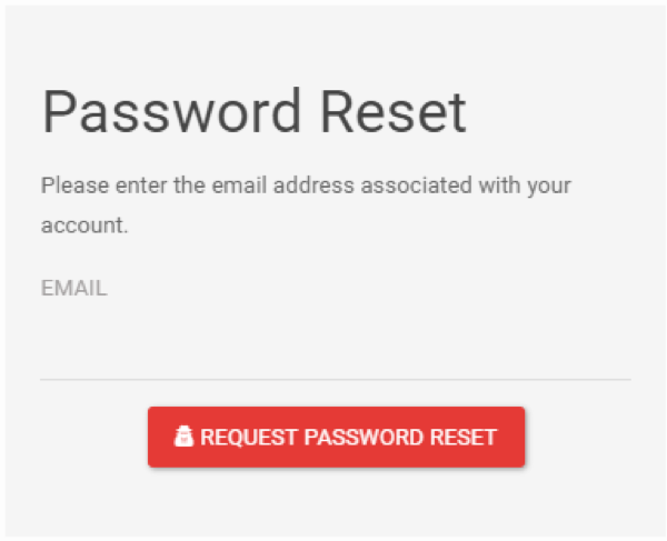 Request Password Reset