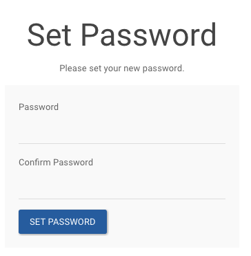 Request Password Reset