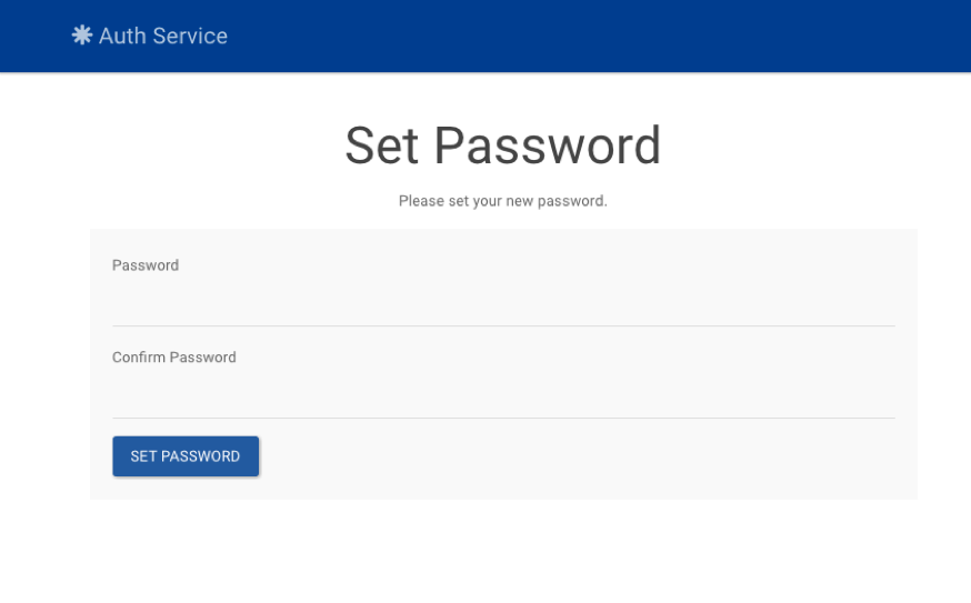 Set password