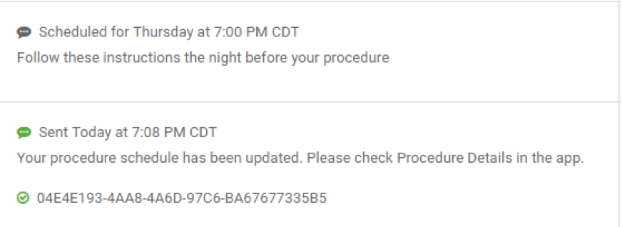 Message Acknowledged