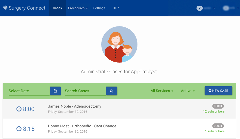 Search Cases Select